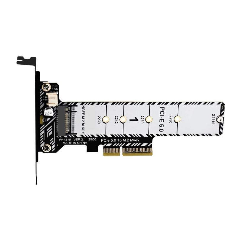 

PCIe 5.0 to M.2 NVMe Adapter Card PCIE to M.2 Coverter Expansion Card Support for 22110 2230 2242 2260 2280