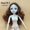 45cm/18-inch BJD Doll Body with Movable 23 Joints and 4-Point Hands, Includes Princess Clothes and Makeup for Customization