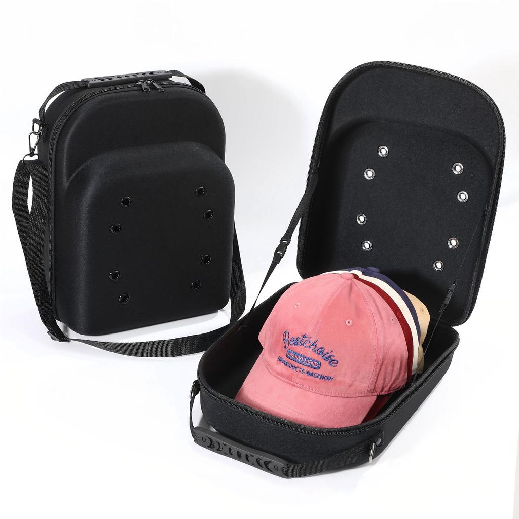Portable, Pressure-resistant, Waterproof Baseball Cap Storage Bag, EVA Baseball Shoulder Bag, Hat Storage Box