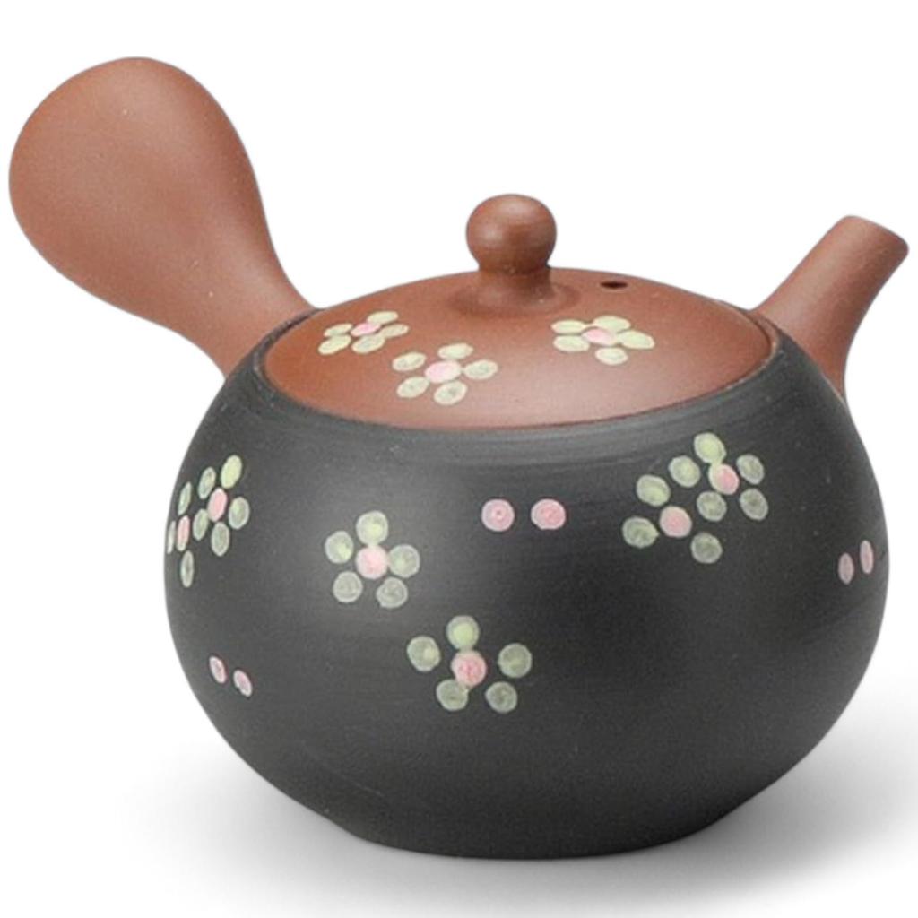Čajová konvička Ceramesh zelená s Made in Japan J-kitchens Tokoname-yaki sítkem, 210cc,