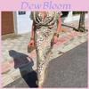 Elegant Spring Dress With Floral Print And V Neck For Casual Office Wear