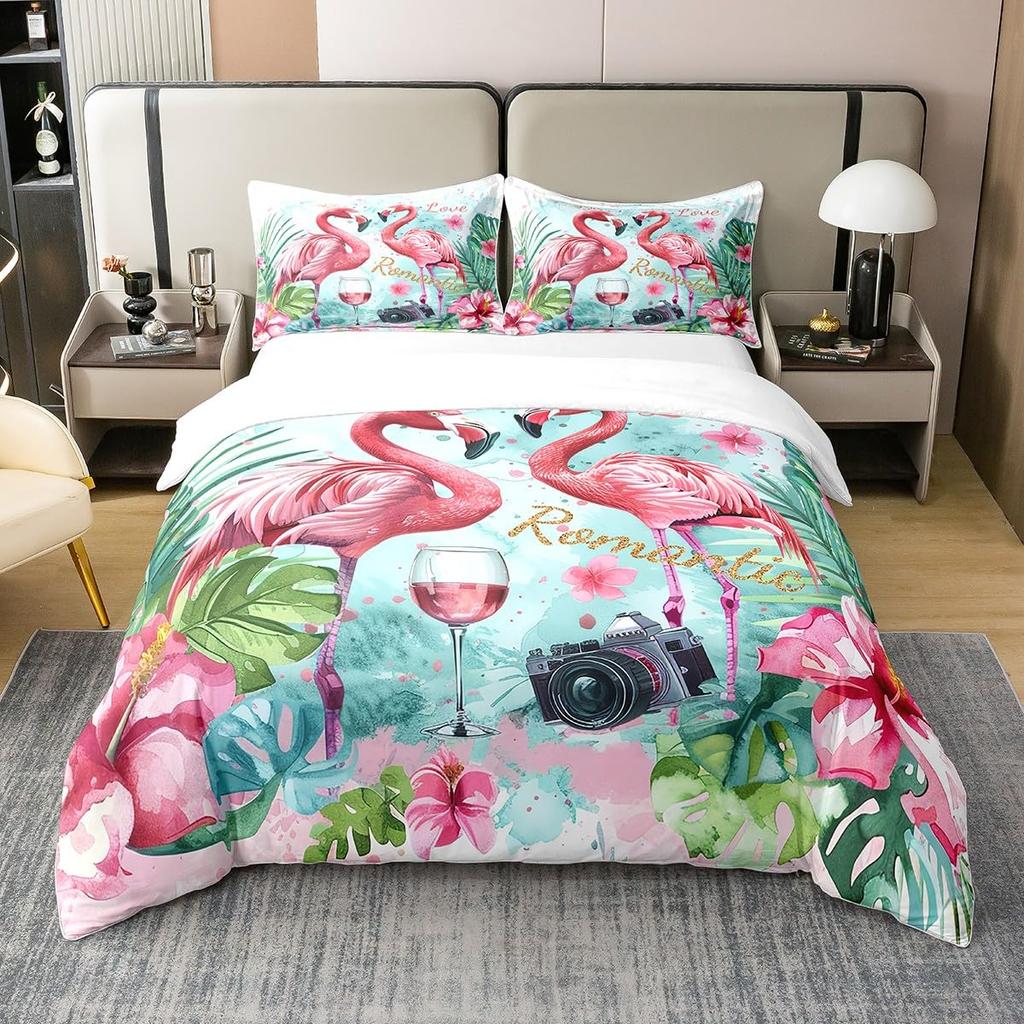 Camera Duvet Cover Set for Kids Teens Queen Lightweight Down Quilt Covers Bedroom Decor 2 Pillowcases 1 Duvet Cover No Comforter