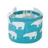 Household Fashion Cartoon Circular Cotton Linen Desktop Storage Box Sundry Storage Stationery Cosmetics Storage Basket Container