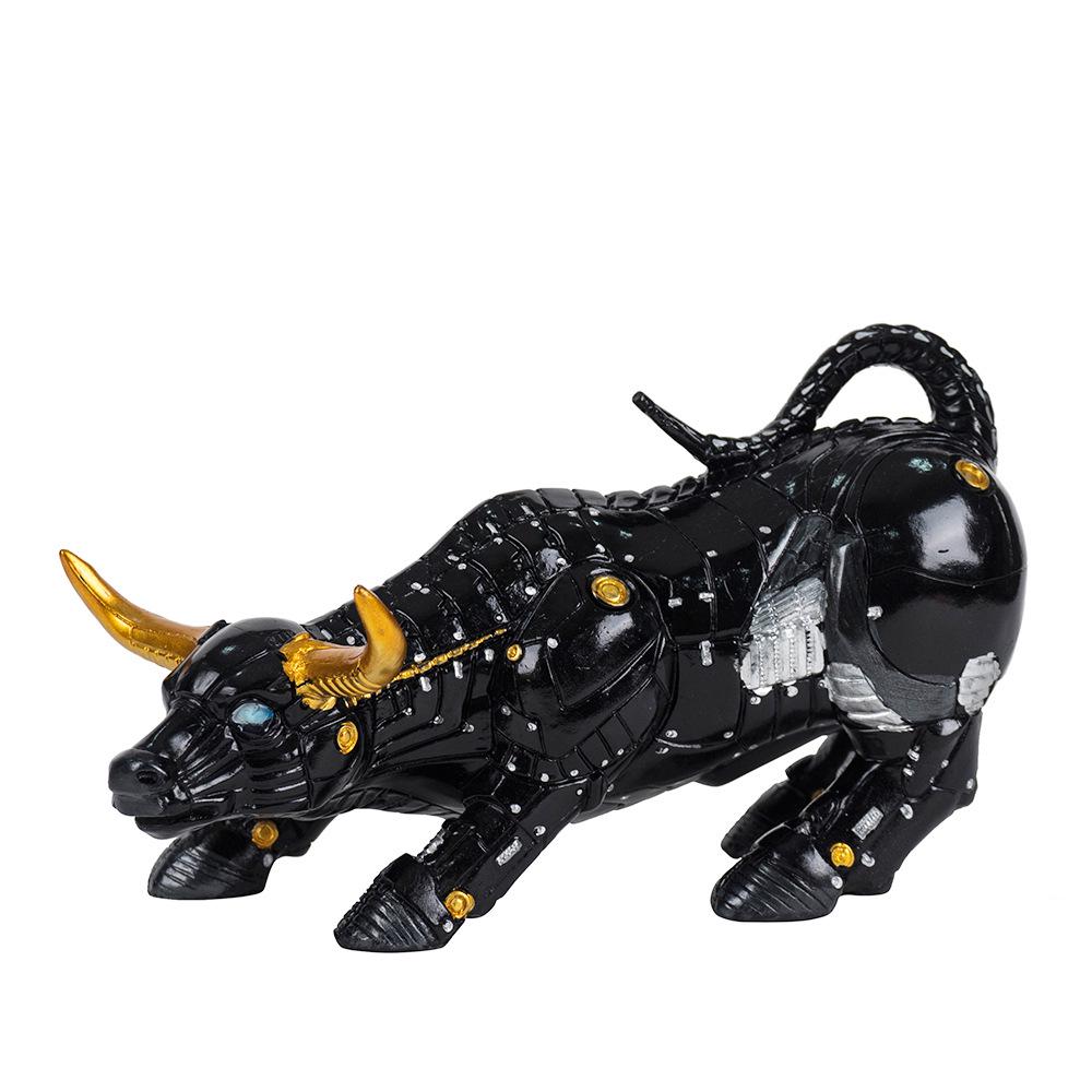 Bitcoin Bull Wall Street Office Resin Ornament