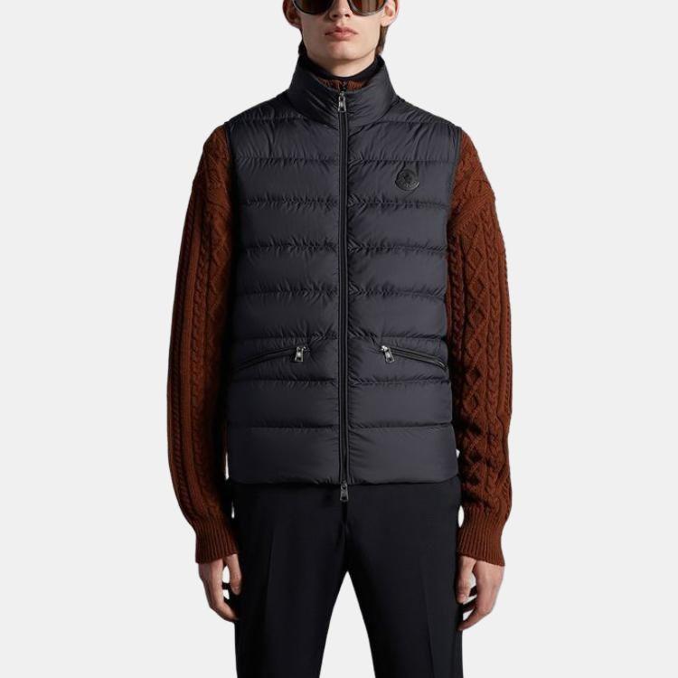 Moncler Treompan Collection Vest Men's Midnight Marine Blue I20911A00170549SK779