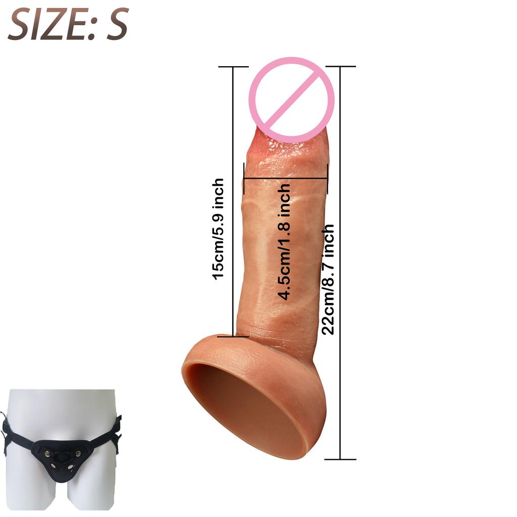 Real Skin Huge Dildo Super Realistic Penis Big Cock Suction Cup Dick Penetration Anal Sexy Adult Sex Toys For Women Masturbation