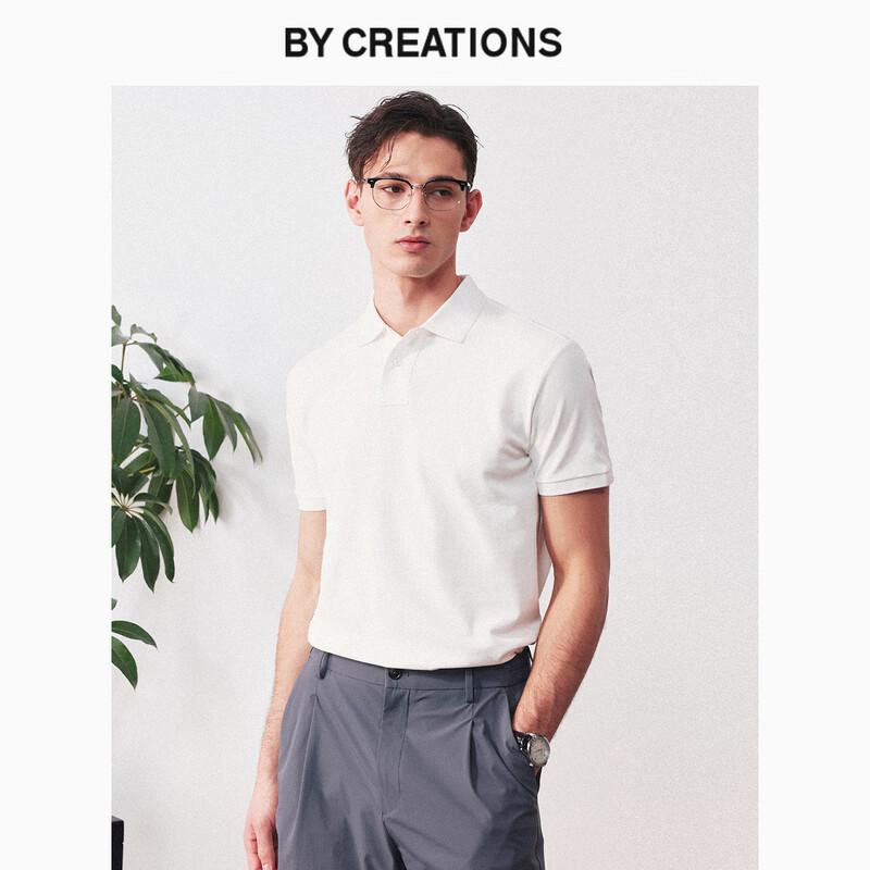 By Creations Men s Pique Long-Staple Cotton Polo Shirt L