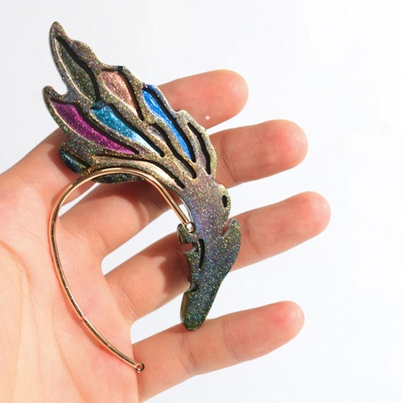 Diy Crystal Epoxy Mold Earrings Jewelry Mold Dangle Pendant Decorations Three-dimensional Butterflies Silicone Mold