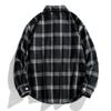 Men's Long-sleeved Plaid Shirt Plus Size Couple's Cotton Spring and Autumn Plus Size