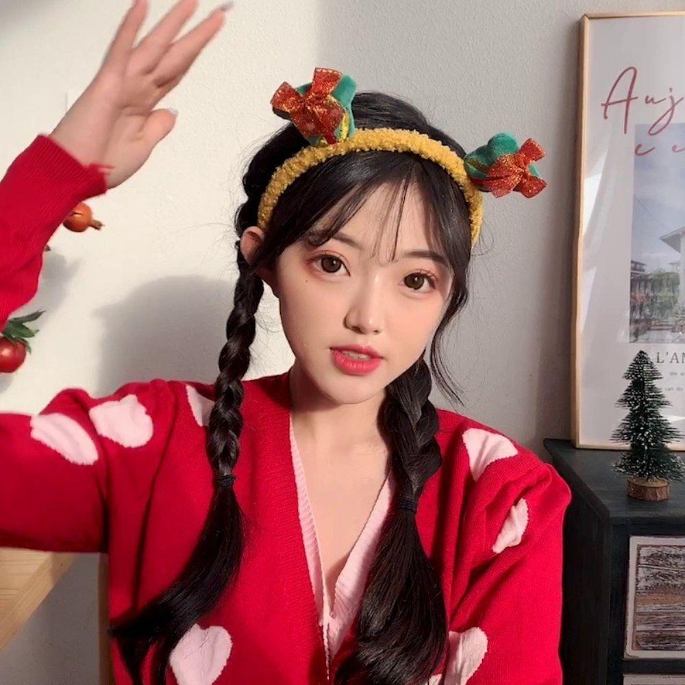 Plush Christmas Headress Headwear Hair Accessories Korean Style Hairband Hair Hoop Women Headband