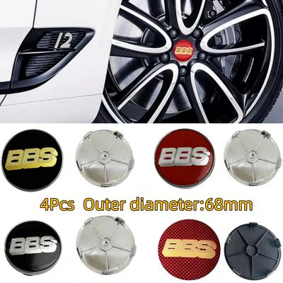 4Pcs 68mm BBS Logo Emblem Badge Car Wheel Center Caps Cover for F20 F22 F23 F85 F86 E90 E91 F32 F33 F34 F36 F10 F11 F18 F06 F12 F13 F01