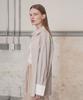 Ssikeoseun Double-Cuffs Stripe Shirts_Beige