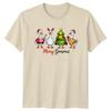 Merry Goosmas Christmas Geese Holiday Unisexs TShirt Unisexs Graphic Tee