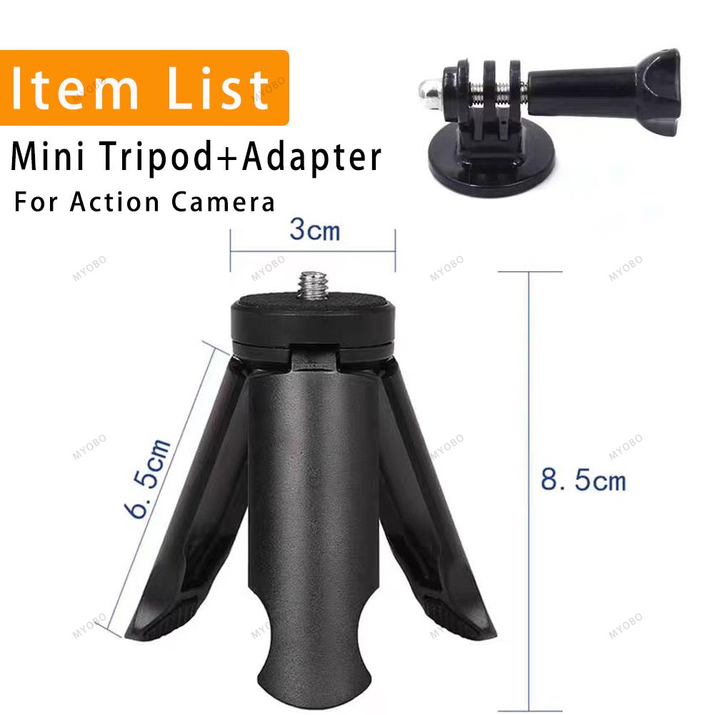 1/4 Mini Tripod, Desktop Stand Compact Tripod Selfie Stick For Mobile Phone Camera Gimbal Handle Stabilizer And Action Cameras