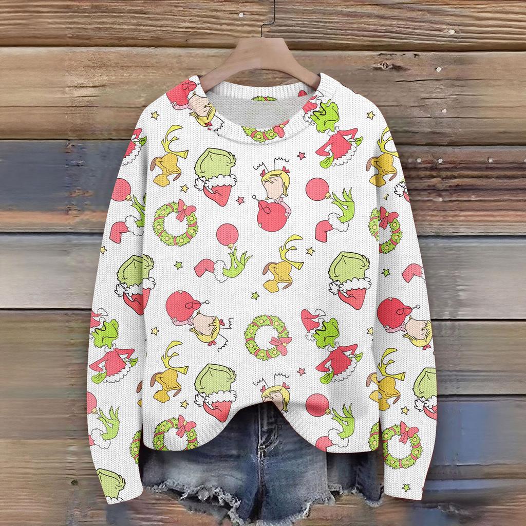 Women's Fashion Casual Long Sleeve Neck Sweater Pullover Top