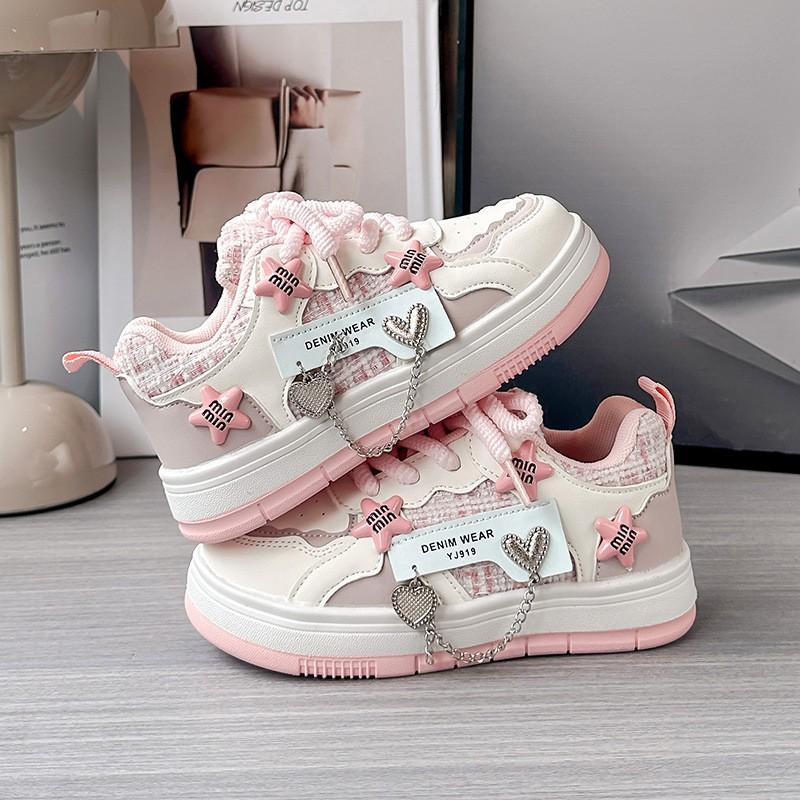 Youth style shoes Girls Soft Sole Lightweight Casual Sneakers Kids Winter Comfortable Walking Shoes