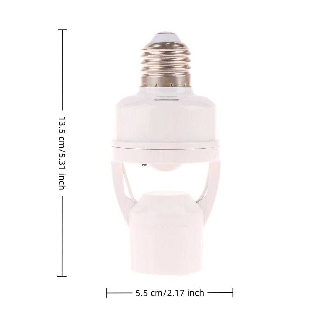 360 Degrees Human Induction Motion Sensor Lamp Socket Base AC85-265V Delay Time Switch E27 Base Holder Socket Adapter