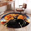 Batman Pattern Round Rug, Indoor/Outdoor Mat, for Picnic, Gameroom, Bedroom, Office, Living Room, Home Decor Carpet, Birthday Gift