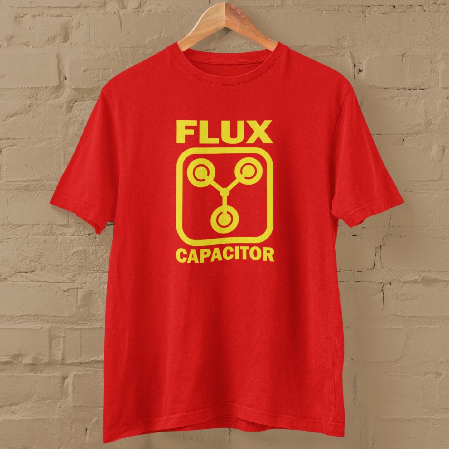 Flux Capacitor T-Shirt (science inspired by Back to the Future 80s cult fiim) 2XL