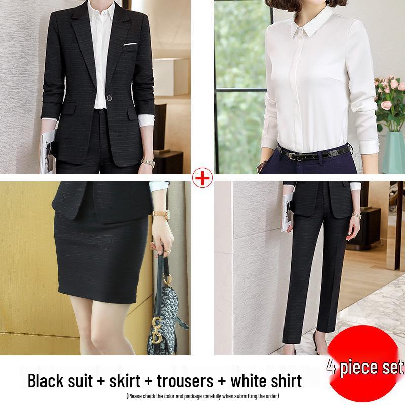 Women's Professional Autumn Suit Set: Office & Sales Formal Wear