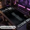 Custom Text Big Mousepad, Extended Desk Pad For Laptop Work GameResident Evil
