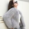 Autumn and Winter New Fashion Imitation Fox Fur Coat Women's Clothing Medium and Long Temperament Wool Coat