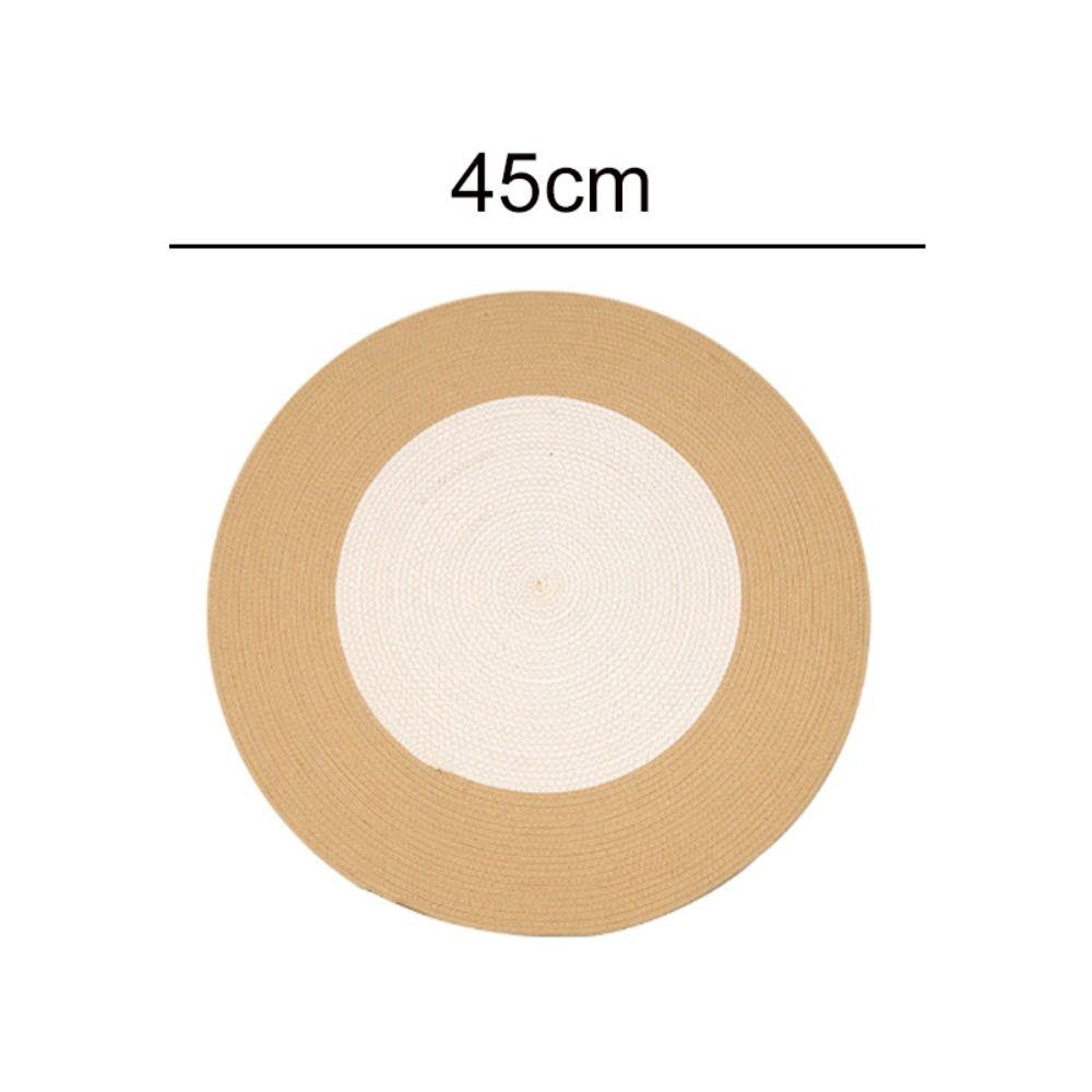 Hand-Woven Cotton Rope Woven Carpet Natural Style Floor Rug Soft Round Floor Mat  home decoration
