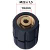 Adapter / swivel adapter for connecting pressure washer hoses 2x GW M22x1.5mm
