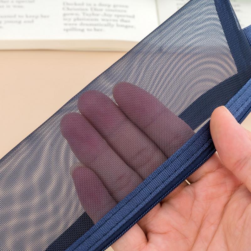 Large-capacity & Multi-functional: 5pcs Set of Portable and Durable Nylon Mesh Makeup Brush Storage Bags