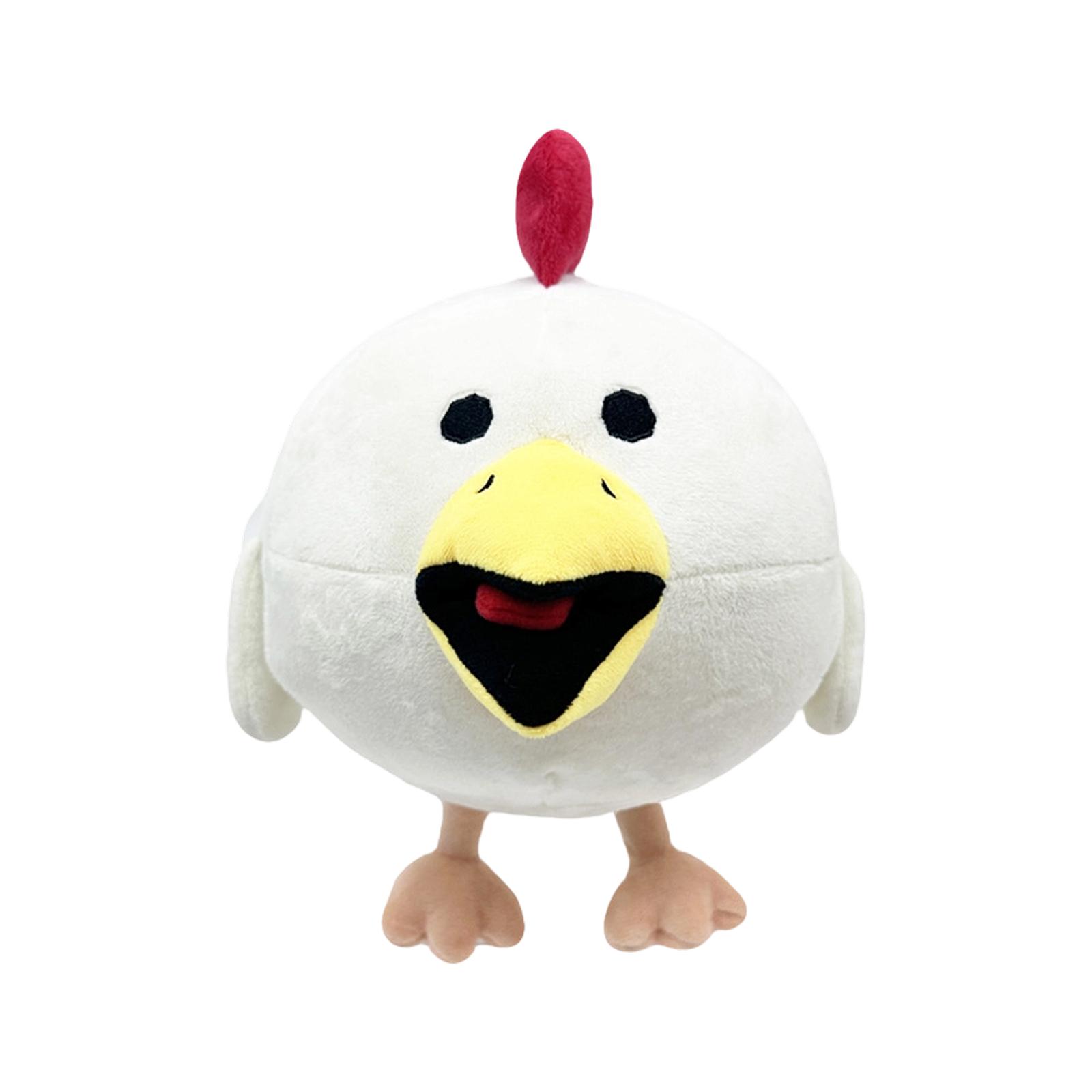 Плюшевая игрушка-кукла Бегающая Курица белый