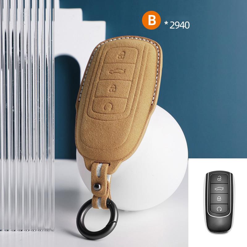 Top Suede Car Key Case Cover Shell Fob For Chery Tiggo 8 Pro Tiggo 8Plus New 5 Plus 7Pro Chery Tiggo 7 Pro Max Omoda 5 C5 Modod