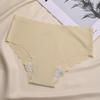 Ice Silk Seamless Low-Waist Women's Panties, Breathable with Pure Cotton Crotch, Butt Lifting, Slim Fit for Young Ladies.