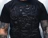 Dark Robot Body Shirt, Android Cyborg Cybernetic Scifi Heart Cybernetic Circuits Wires Dystopian Futuristic Science Fiction Cyberpunk 2077