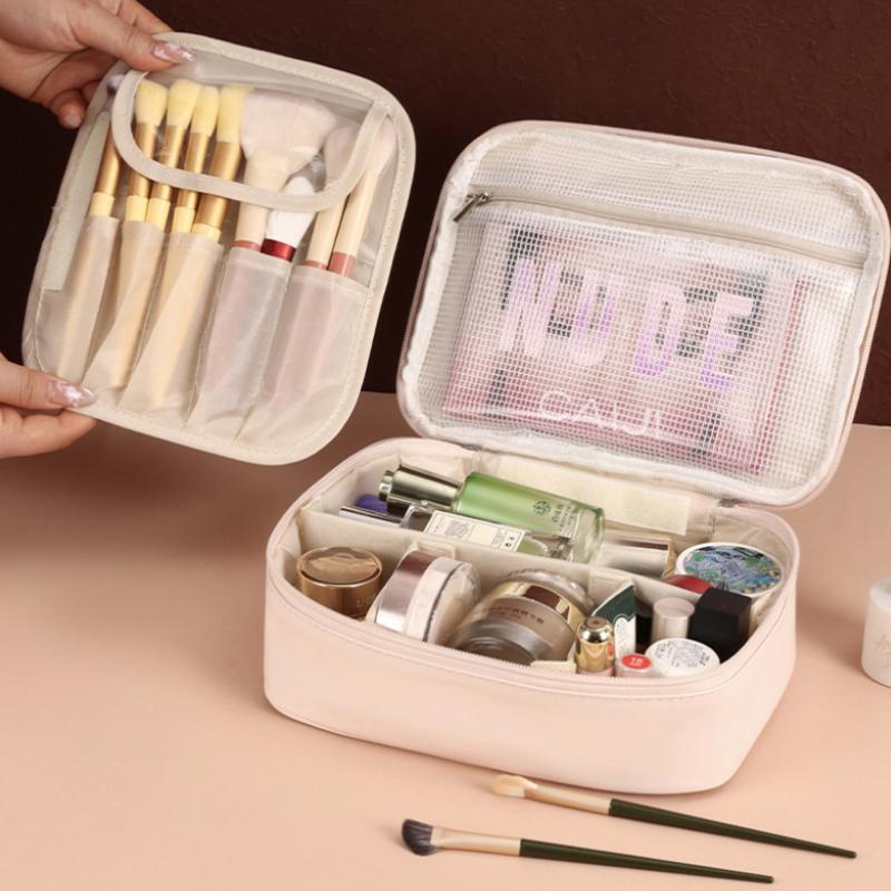 New Waterproof Large-Capacity Multi-Layer Makeup Bag Portable Travel Toiletry Bag with Handheld Design for Business Trips