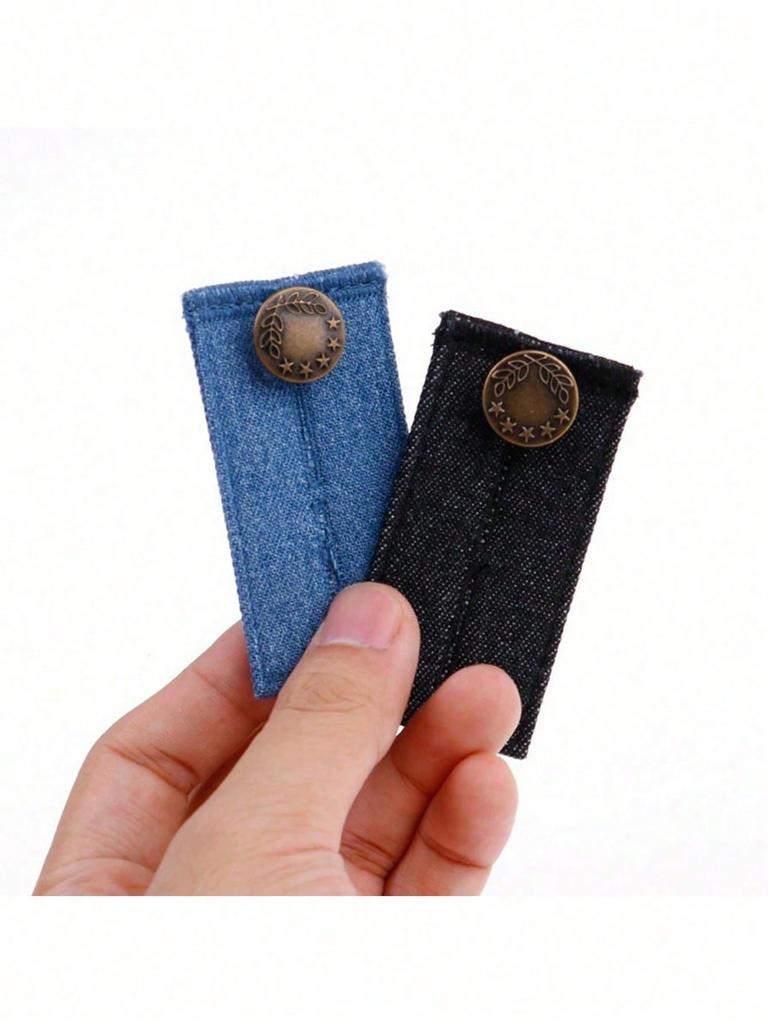 Erweiterung für Hosen, Taillenverlängerer für Jeans, Hosenhaken mit langer Schnalle, Elastischer Taillenknopf zur Anpassung, Gürtelerweiterungsschnalle