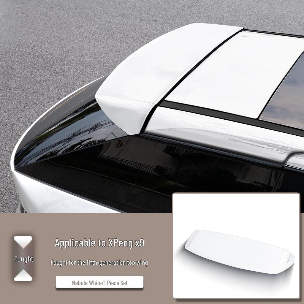 Xpeng Rear Spoiler: No-Drill Wind Deflector & Sports Spoiler for Car Exterior Decoration.