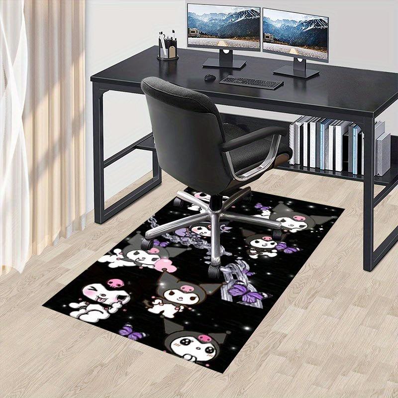 

1pc Sanrio Kuromi Mermaid Printed Office Carpet Rectangle Rug Under The Table,Perfect Room Decor for Living Room, Bedroom, Kitchen, Non-slip Floor Mat 60cm by 90cm