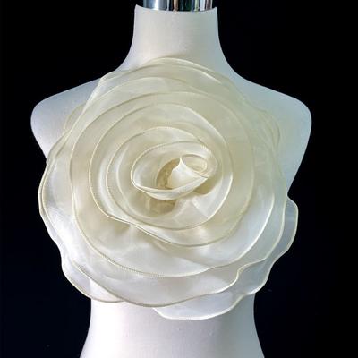 26Cm Women's Brooch Rose Flower Large Red 3D Simulation Flower Patch Clothing Dress Neck Decoration Corsage Brooch Accessories