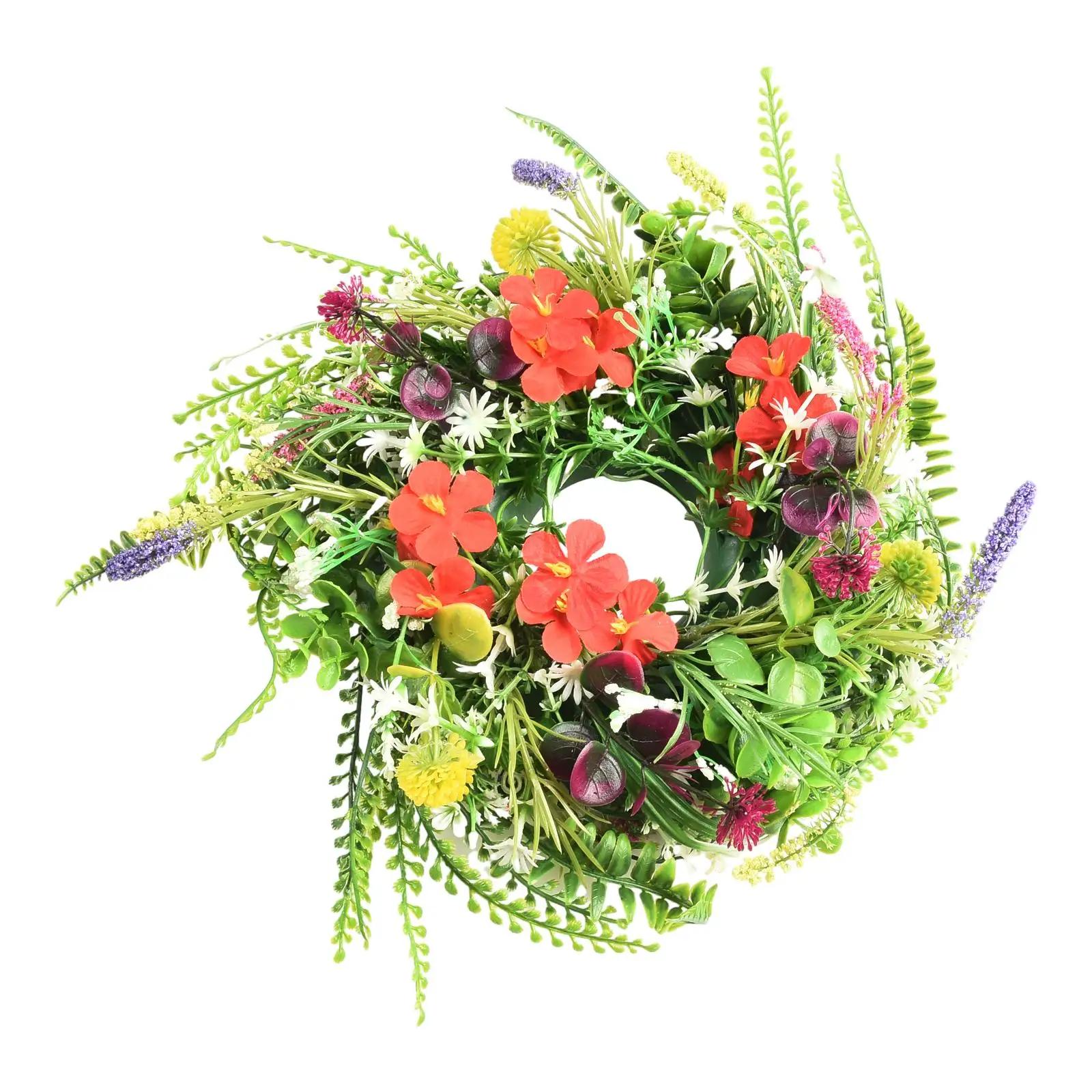 

Artificial Wreath Hanging Decor Spring Summer Front Door Wreath Simulation Flower Wreath Decoration WindowsDecoration Christmas China Mainland