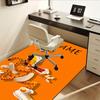 Cheetah, Cool, Orange Office Carpet Soft Polyester Entrance Carpet Washable Non Slip Machine Washabl