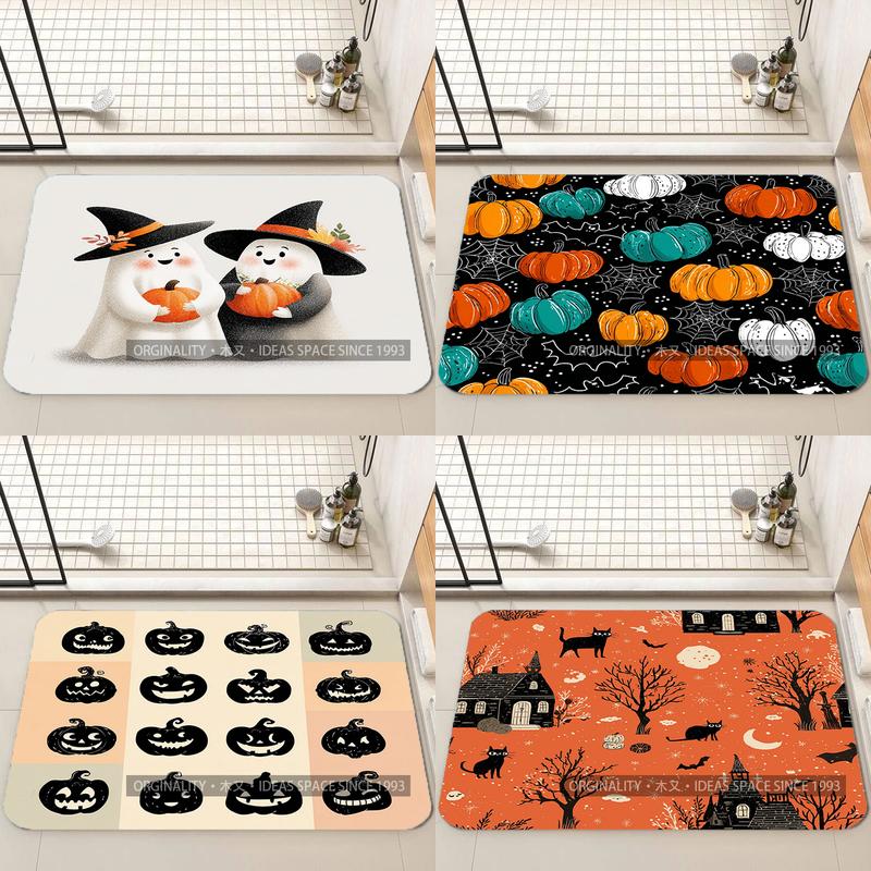 Halloween Pattern Floor Mat Living Room Decoration Home Sofa Non-Slip Carpet Study Bedroom Tatami Children'S Soft Floor Mat