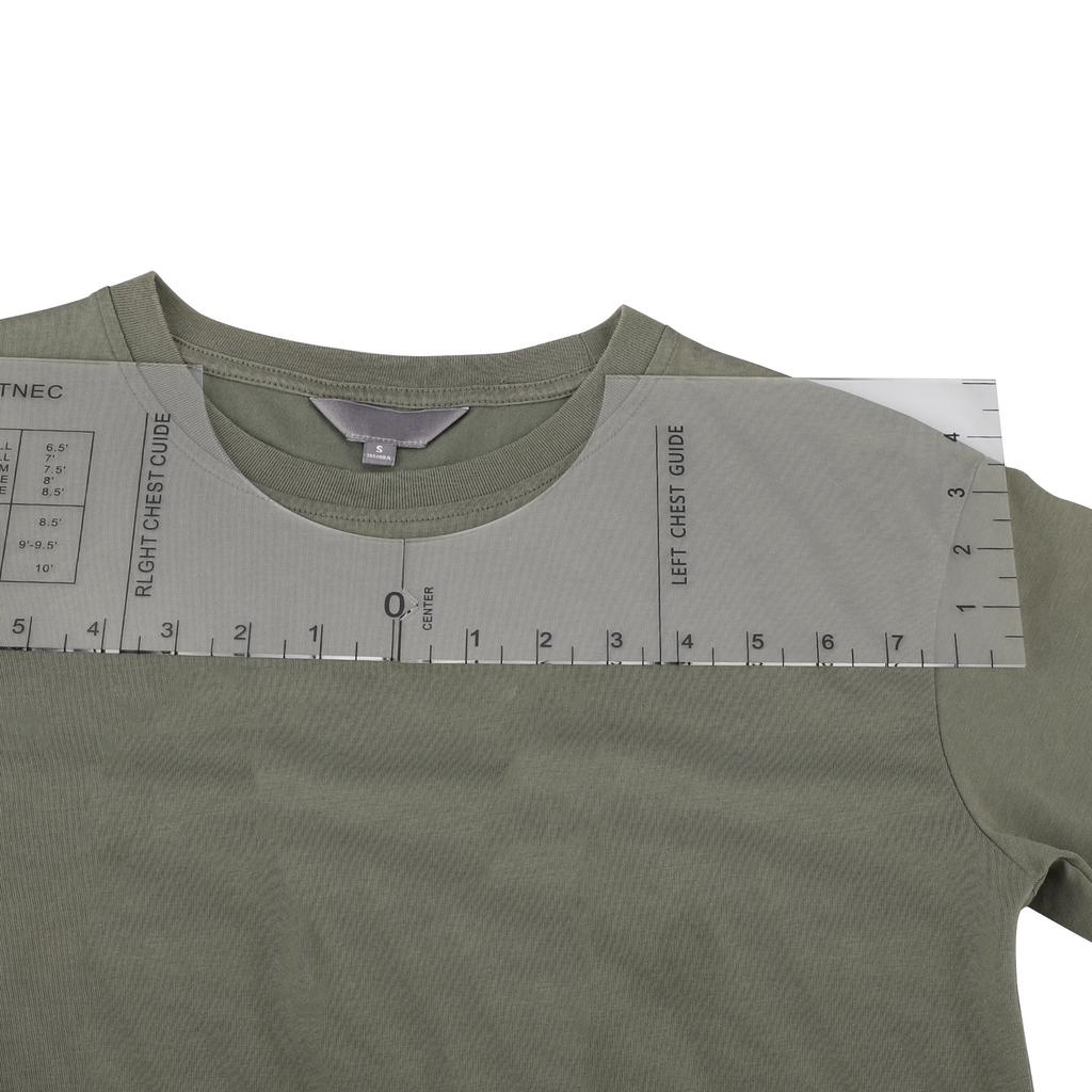 T Shirt Ruler Guide 18 Inch Acrylic Round Neck T Shirt Alignment Tool Sewing Supply for Heat Press Accessories