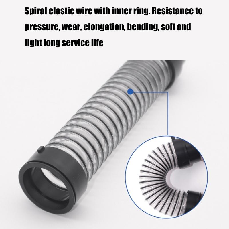 2 Stück Flexibles Rohr Kabelloser Staubsaugerschlauch Bodenwäscher für Bodenwaschmaschine Ersatzteilzubehör