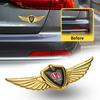 3D Metal Wings Badge Sticker Body Trunk Decorative Decal Custom Badge For Honda City HR-V Jazz Accord Civic CR-V Fit Valve Core  JP8