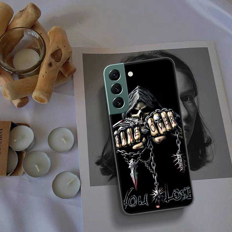 

Grim Reaper Skull Skeleton Phone Case For Samsung A16 A26 A36 A56 Galaxy A02S A12 A52S A13 A23 A33 A53 A54 A34 A24 A14 A22 A32 A Samsung A24