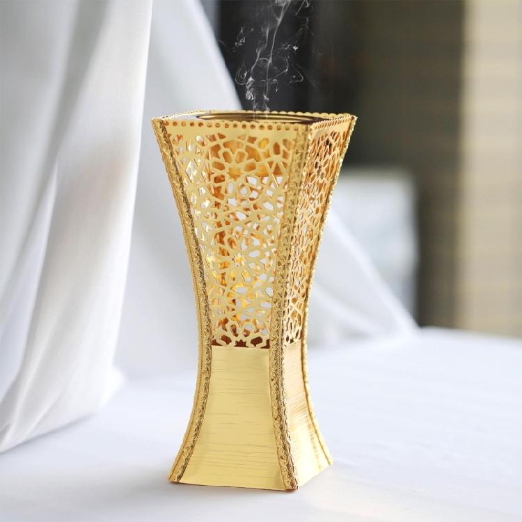 Metal Hollowout Incenses Holder Middle Eastern Bakhoor Burners Censers for Muslims Islamic Festival Desktop Decoration