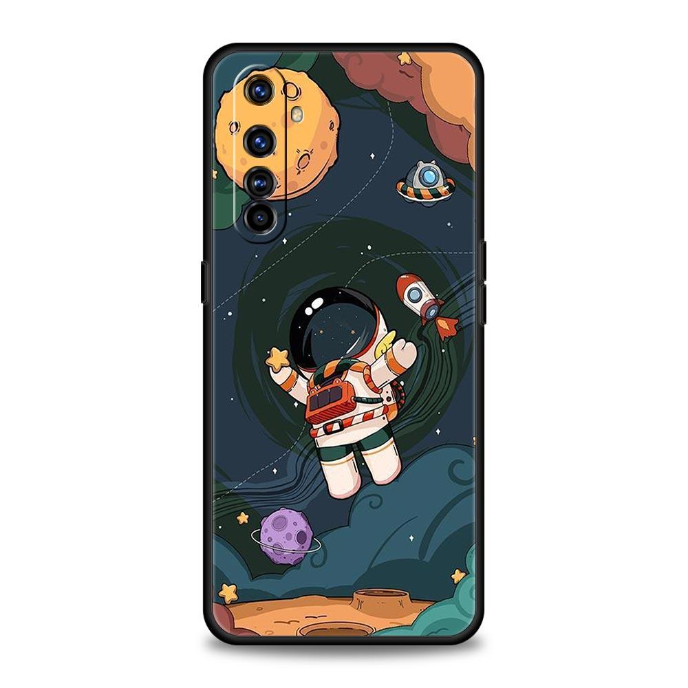 Cute Cartoon Astronaut For Realme 11 10 9 8 5G 7 6 GT2 Pro Plus C21 C11 C25 C35 Soft Cover For Realme GT Neo 2 3 3T Phone Case
