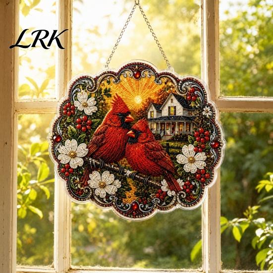 Semplice Bellissimo Ciondolo Mucca delle Highlands Diamond Art Ornamento da Appendere, Decorazione Girasoli, Ornamento Estetico Decorativo Creativo per Ufficio per Casa