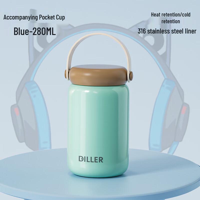 Dileber 316 Stainless Steel Mini Insulated Water Bottle