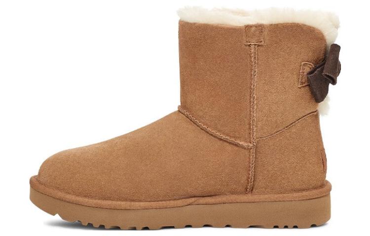 UGG Mini Bailey Suede Bow For Chestnut Women s 1153514-CHE 36